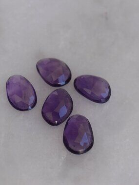 Parcel of 5 Amethyst loose gemstones